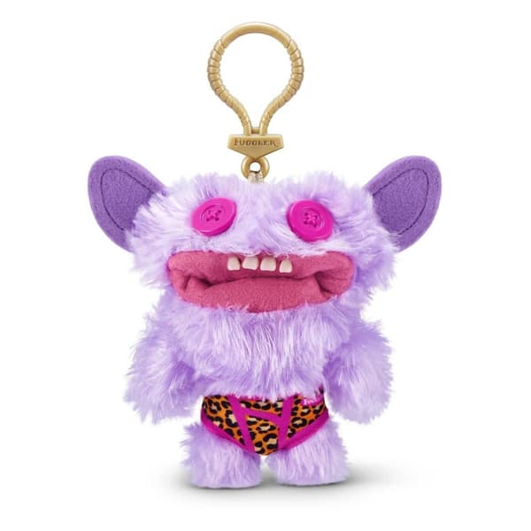 Fuggler® S4 Nøkkelring ca. 12 cm | Morsom Plysjfigur | Tilfeldig Modell | Kultsamlerfigur fra ZURU | Kawaii Veskeanheng