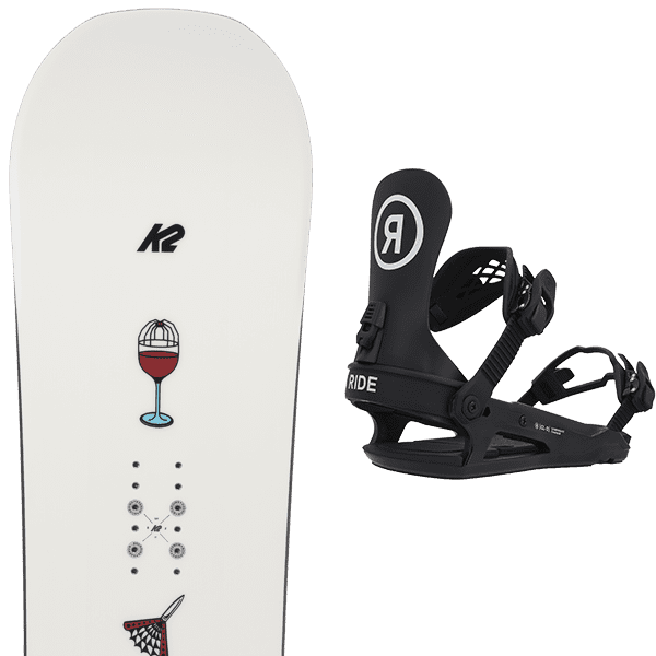 Pack snowboard K2 SPELLCASTER + Fix