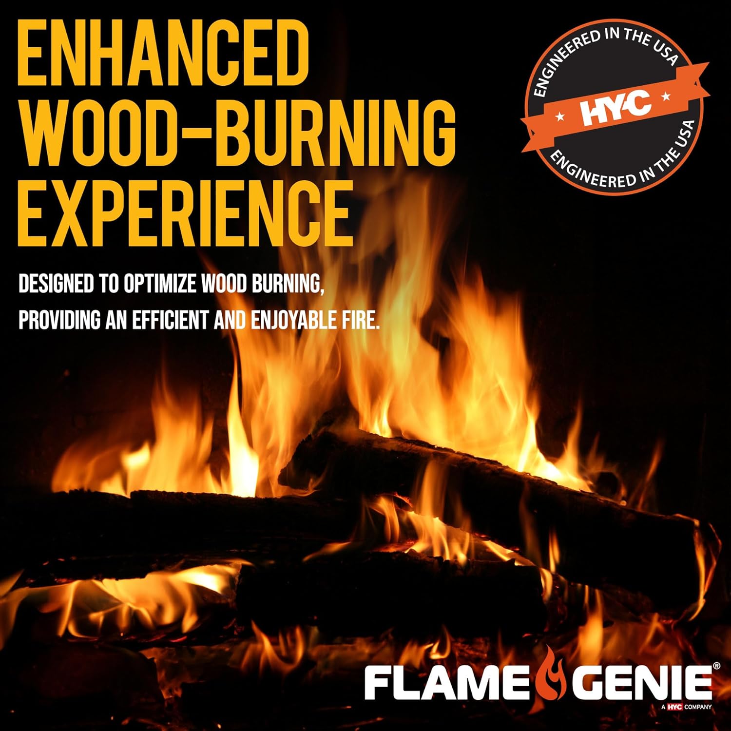 Flame Genie 17BX Robuster Kaminrost aus Gusseisen, 5,1 cm Abstand, Schwarz, 17