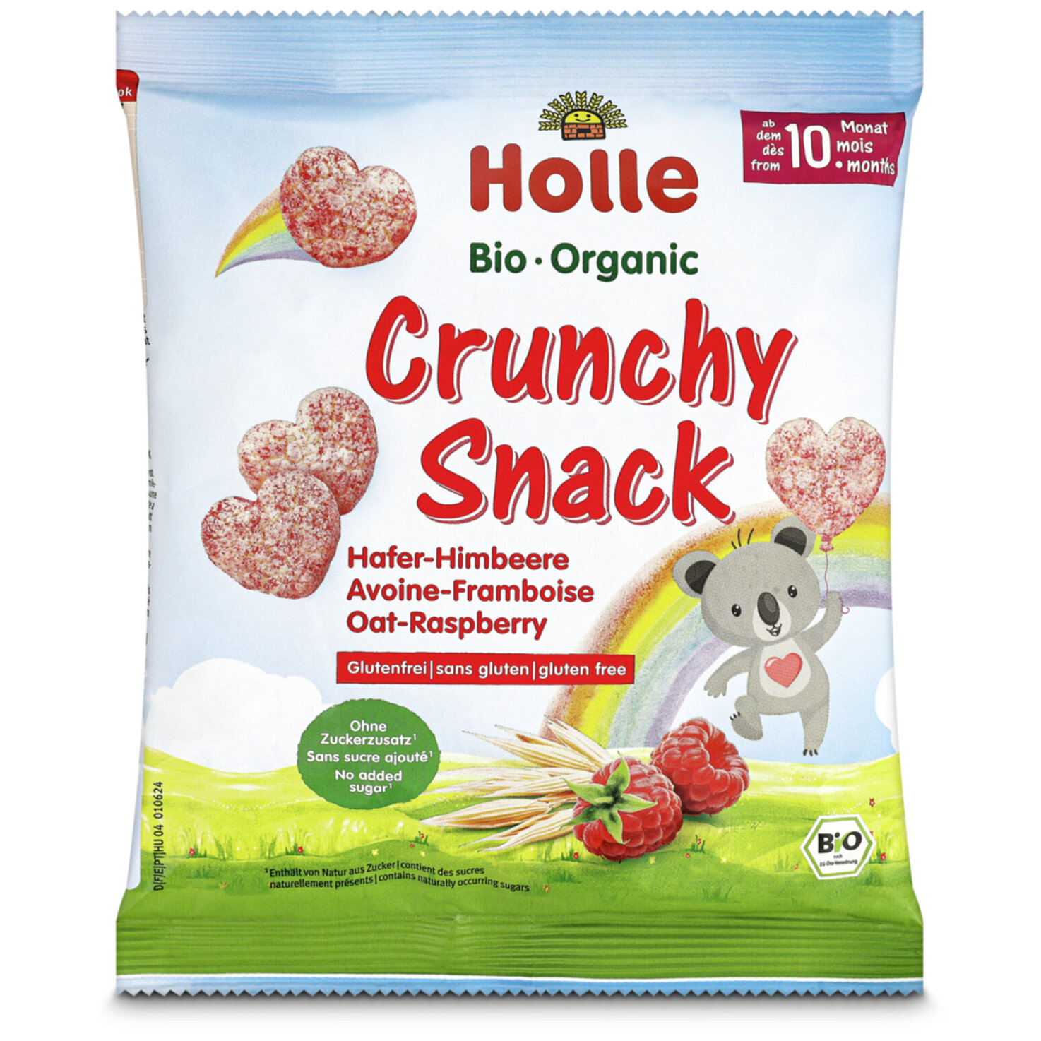 Holle Bio Cunchy Snack Hafer Himbeere 12+ Monate