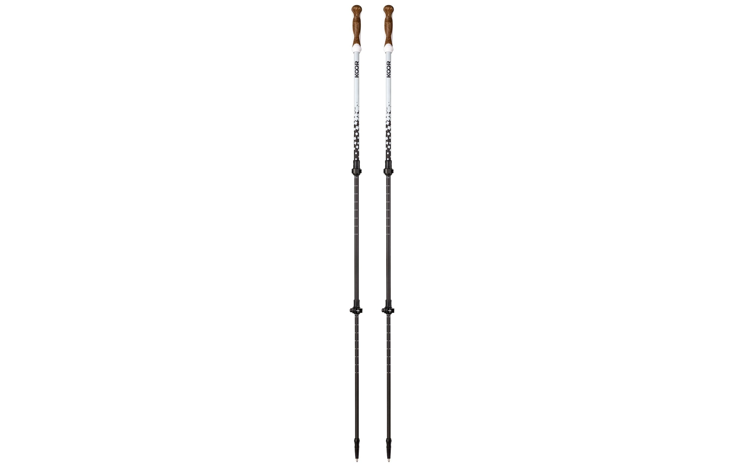KOOR Wanderstock »Carbon weiss 140cm«
