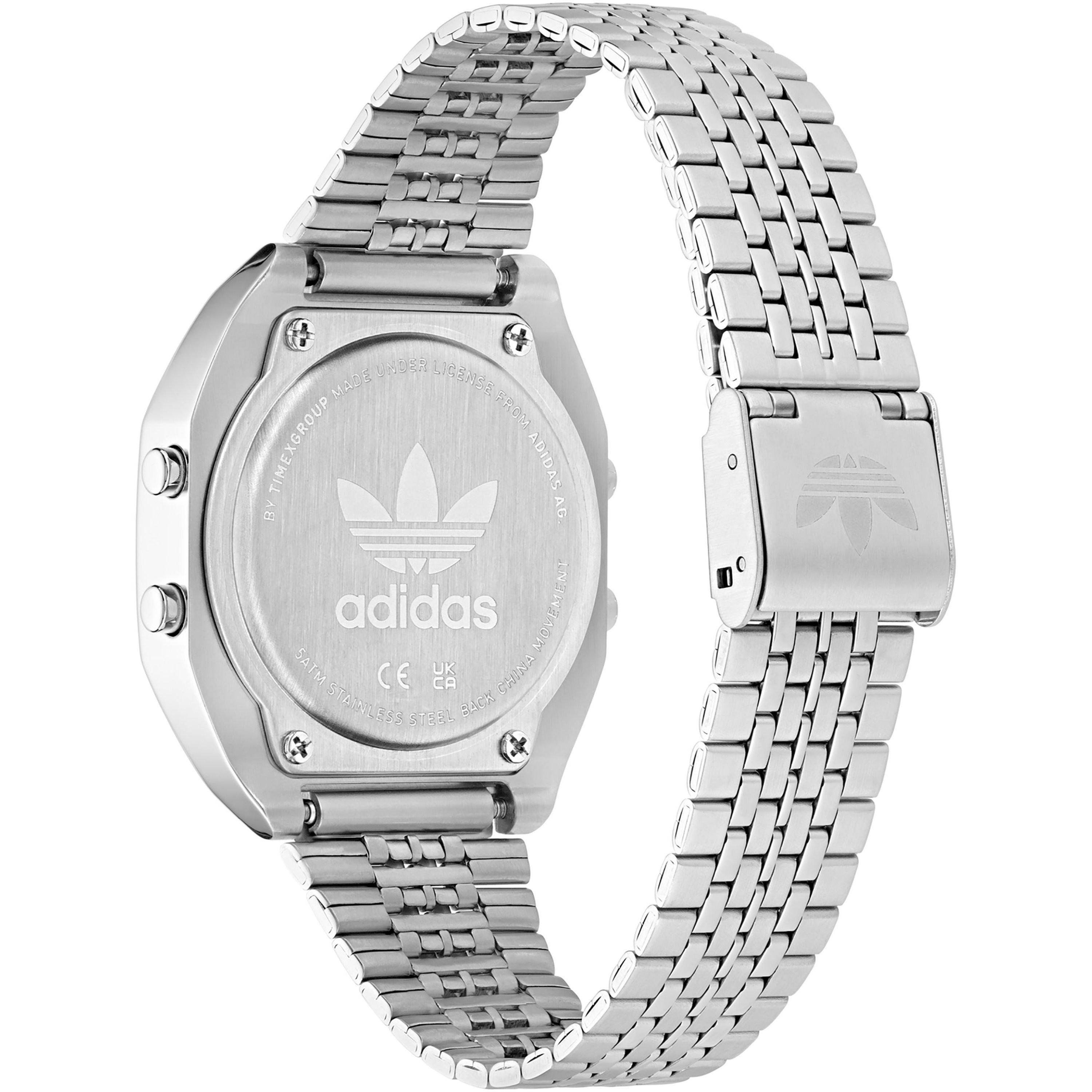 adidas Originals Digital Two Stainless Steel Fashion Digital Quartz Watch
