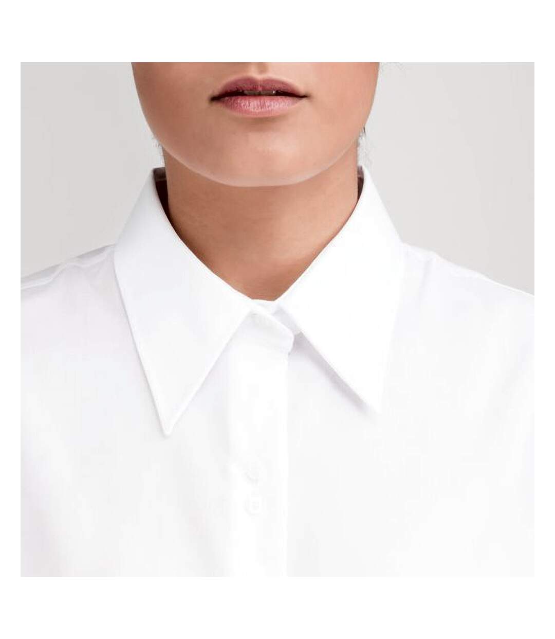 Russell Collection - Chemisier à manches courtes sans repassage - Femme (Blanc) - UTBC1036