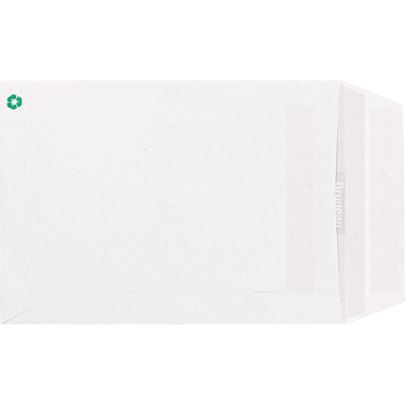 Bruneau - Pochette kraft blanc recyclé 162 x 229 mm 90 g sans fenêtre - Boîte de 500