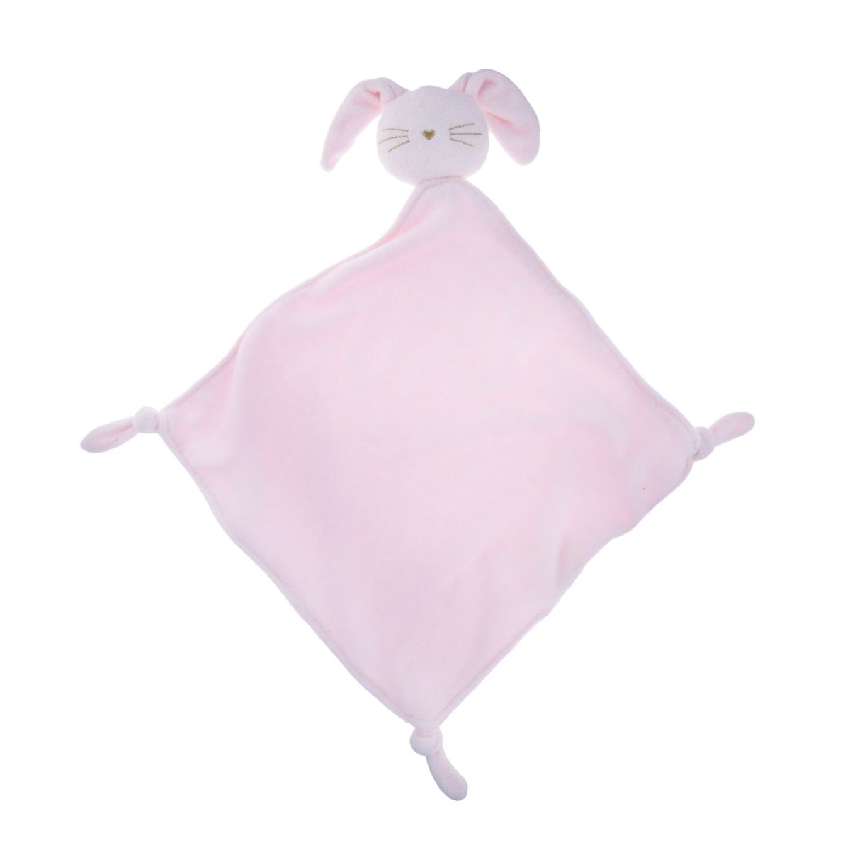 Doudou lapin éponge rose clair Amande