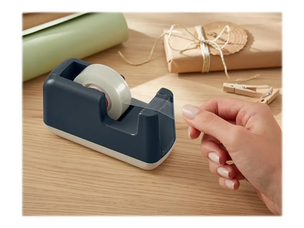 Tapedispenser Leitz Cosy grå inkl. tape