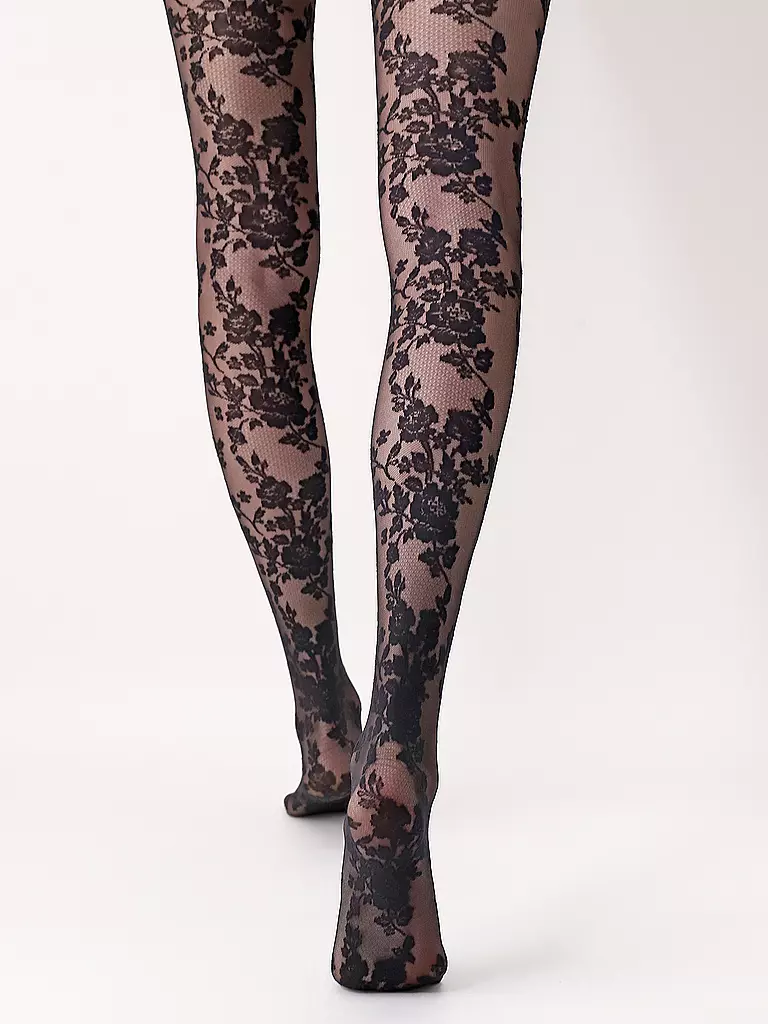OROBLU Modestrumpfhose CLASSY LACE black schwarz