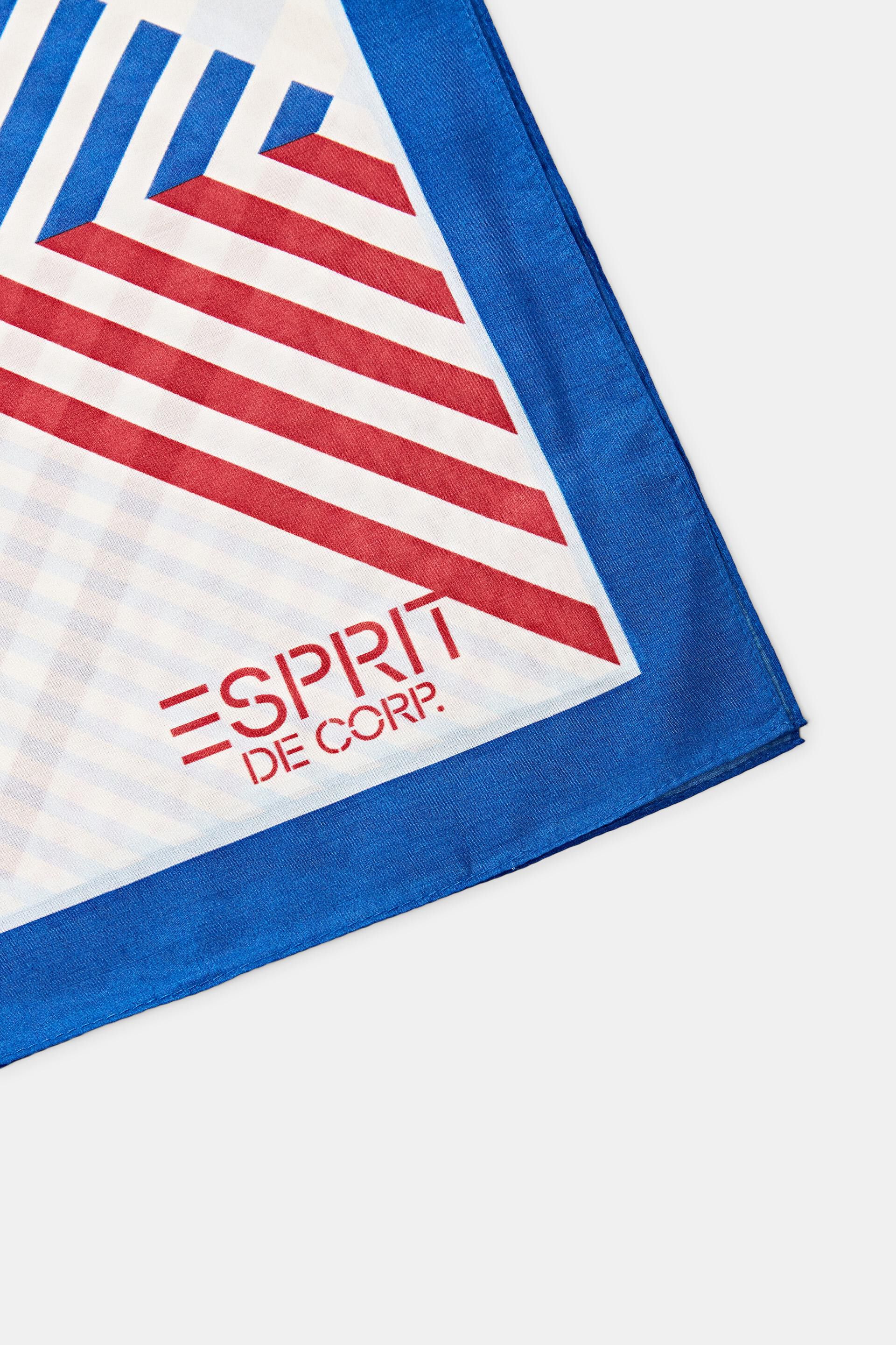Foulard carré à teneur en soie animé d’un mélange de motifs