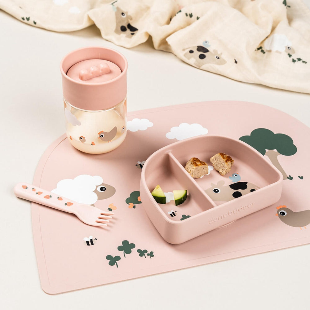 Køb DonebyDeer Tiny Farm Powder Stick&Stay Inddelt Skål