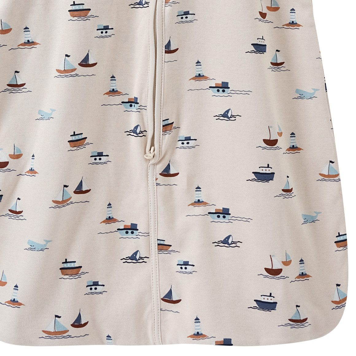 Topomini Baby Sommer-Schlafsack mit Segelbooten beige