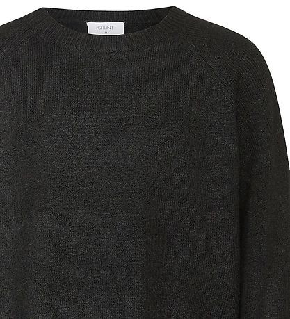 Grunt Bluse - Strick - Ebenholz - Schwarz