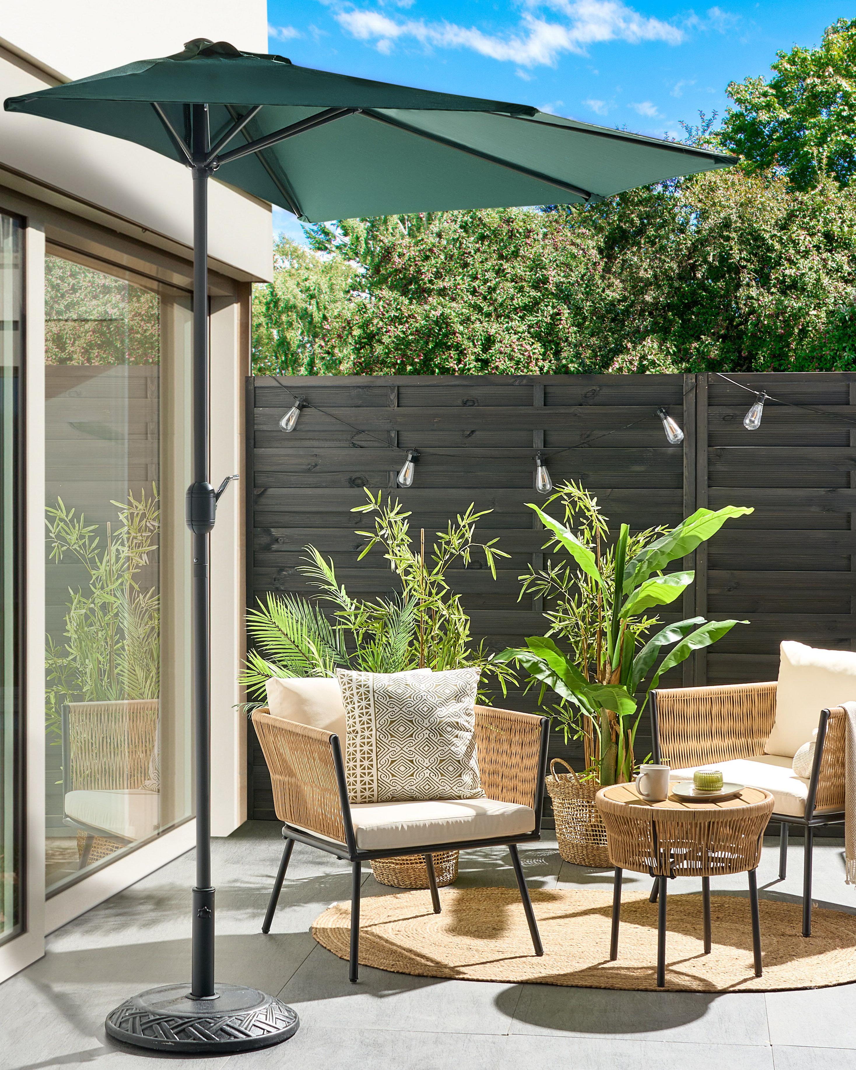 Halfronde parasol 270 cm GALATI Groen