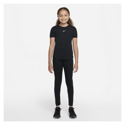 Maillot manches courtes Nike Dri-Fit One Noir Fille