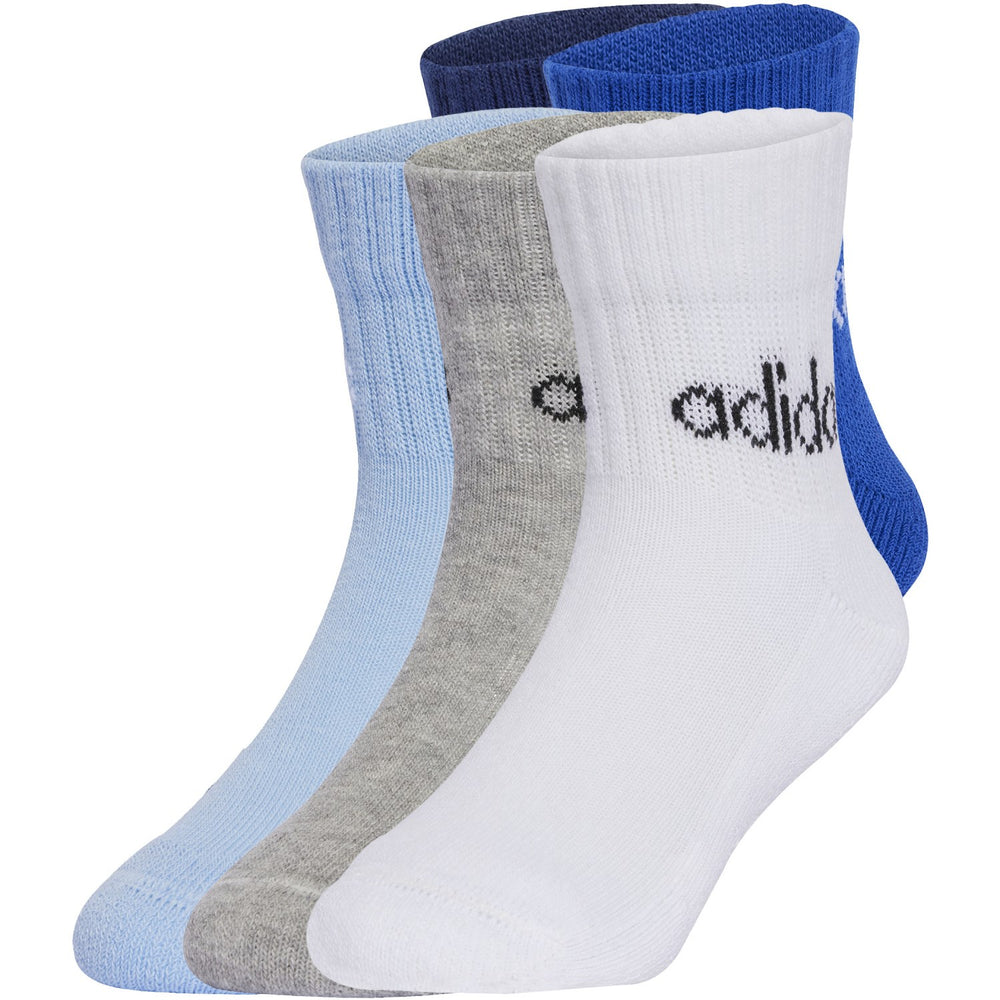 Køb adidas Originals Dark Blue/Team Royal Blue/Glow Blue Kids Lin Ank 5P Strømper