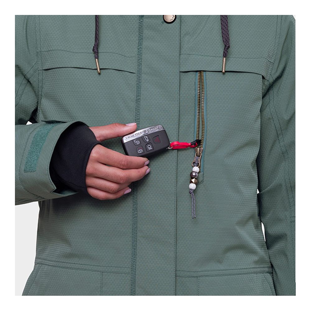 686 SPIRIT - Veste ski Femme cypress green jacquard