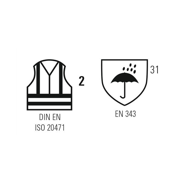 2086 High Visible Vinter Overalls 2 farvet
