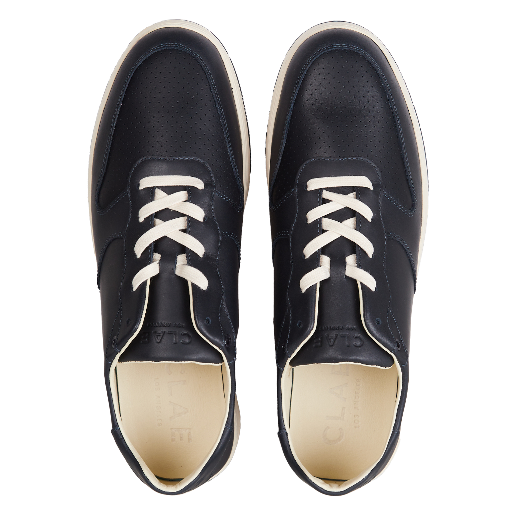 MALONE - Baskets basses en cuir | Bleu