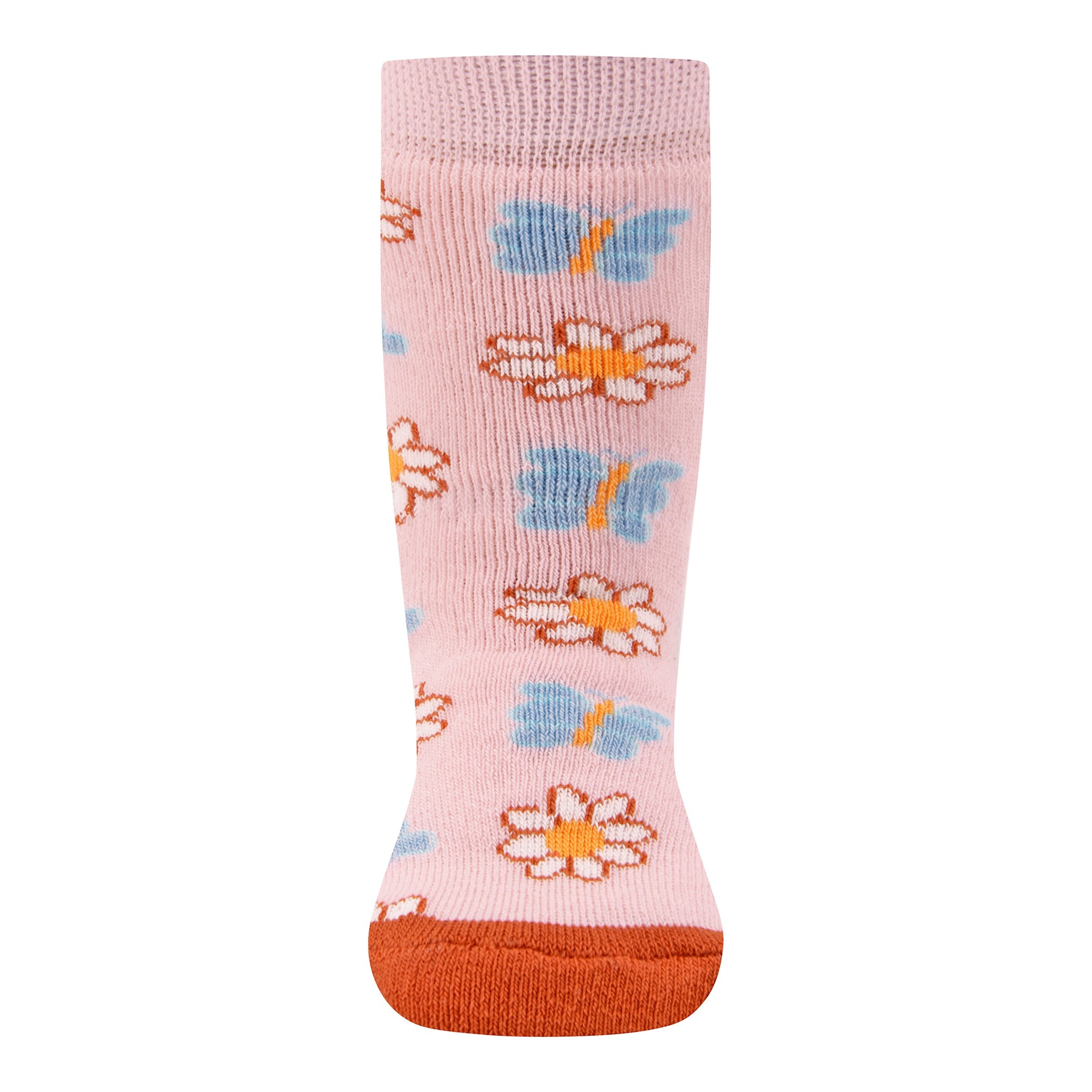 Ewers 2er-Pack ABS-Socken Blumen Ringel bunt