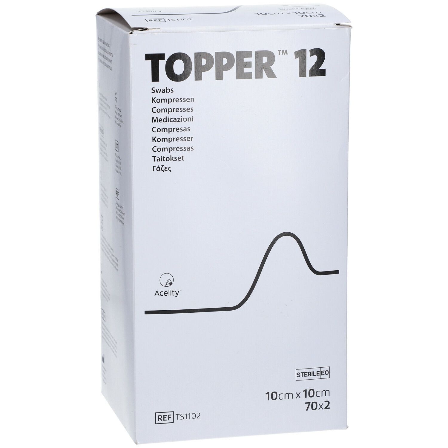 TOPPER® 12 Kompressen steril 10 x 10 cm