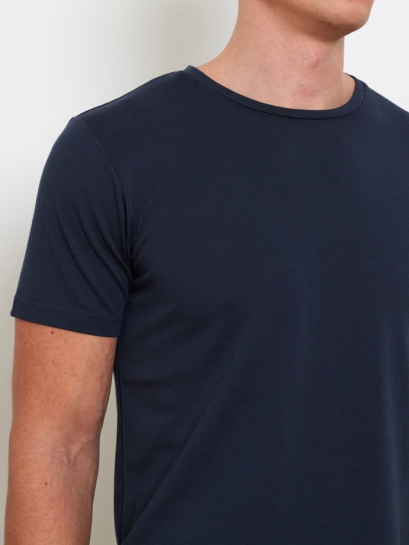 Medalist Piqué Tee Herre Navy Blue