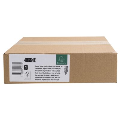 Exacompta -10 Bobines Ticket Carte Bancaire 57x35mm - 14m - Thermique 55g/m² Sans Phénol - Blanc - Nouveauté
