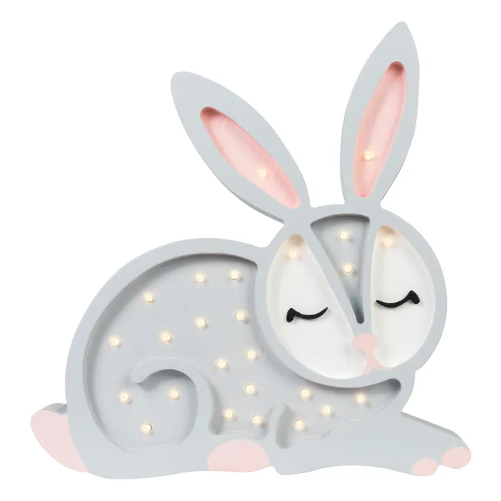 Little Lights Lampe à poser Lapin | Gris clair
