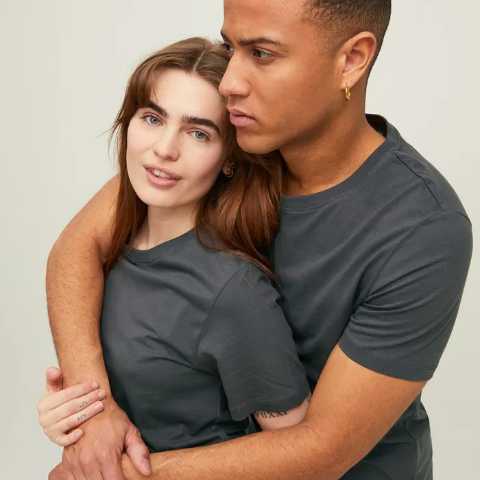 Jack & Jones Organic Basic SS Crew Shirt Heren