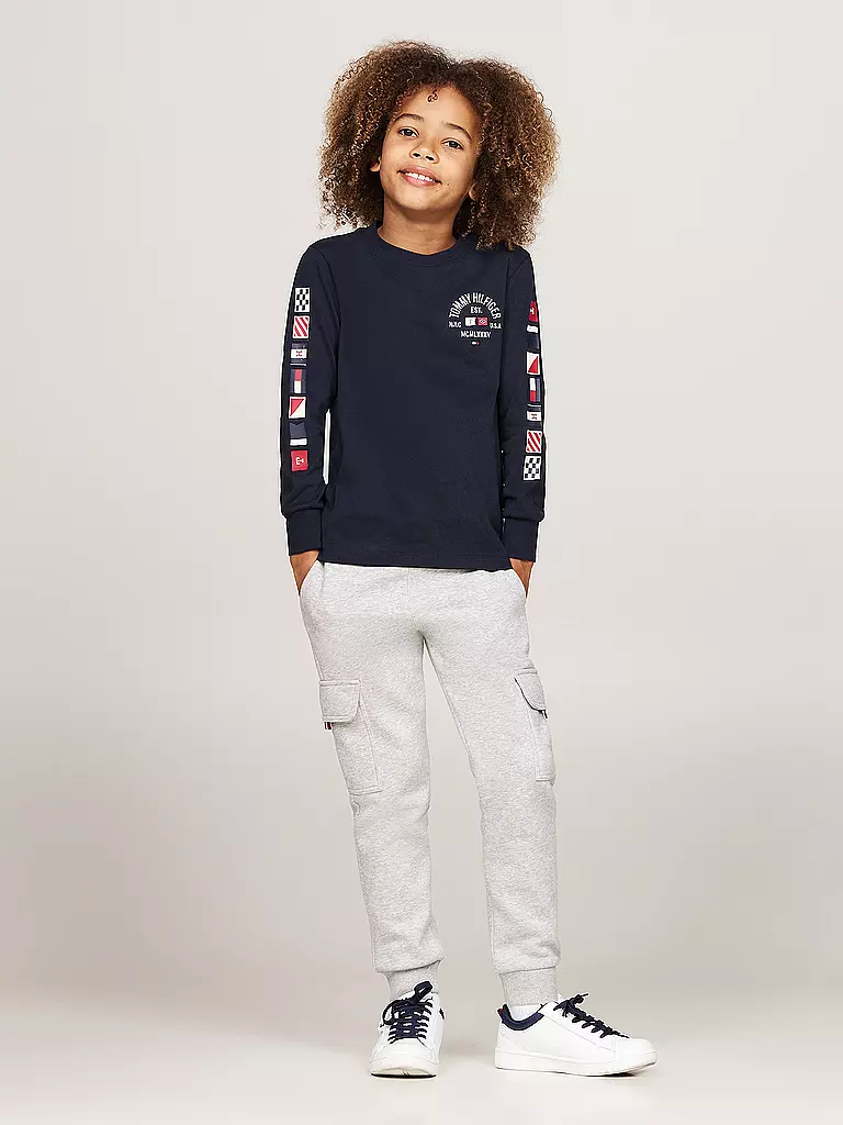 TOMMY HILFIGER Jungen Langarmshirt dunkelblau