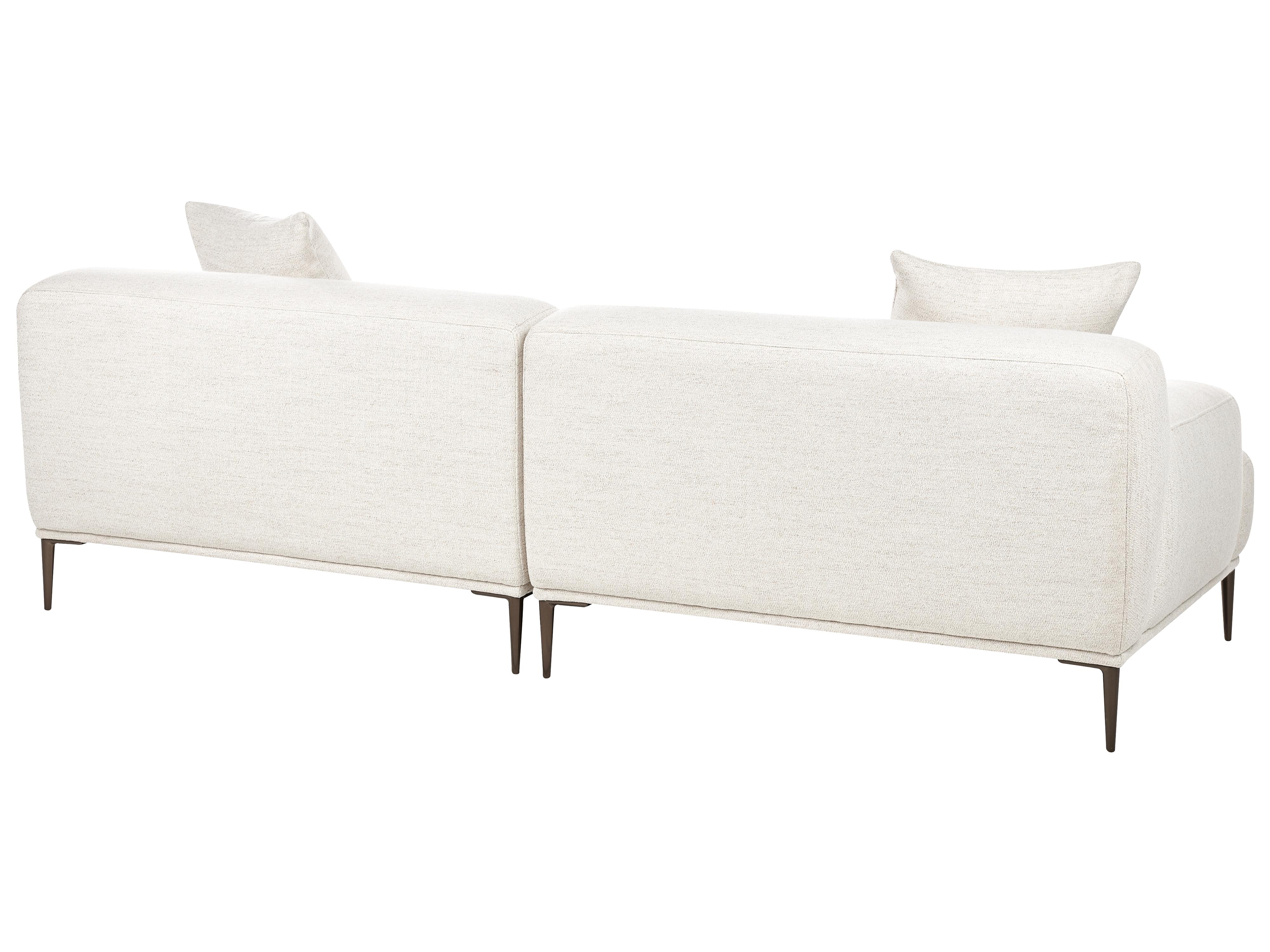 Bank 3-zits MATILA Stof Lichtbeige