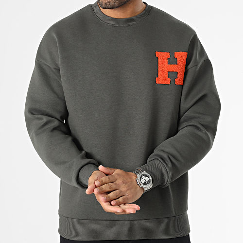 Sweat Crewneck Vert Kaki Foncé