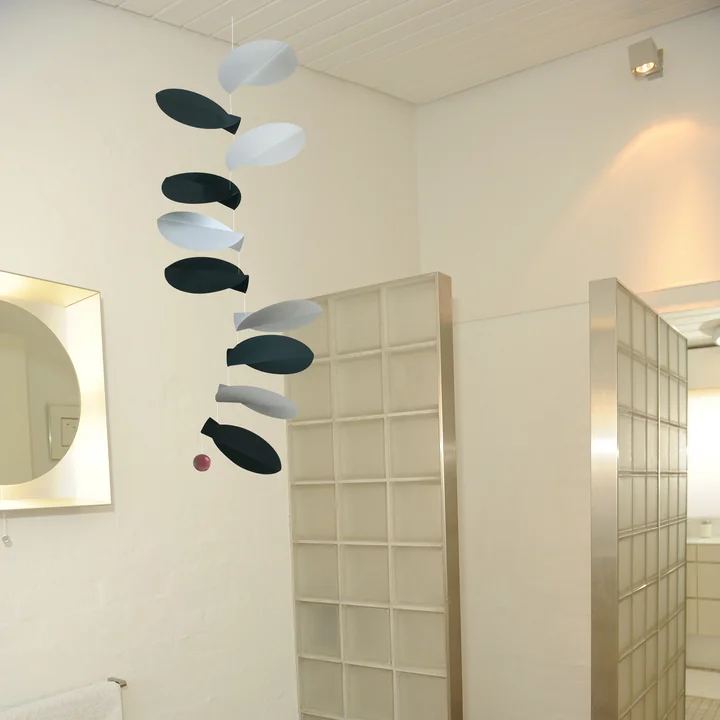 Flensted Mobiles - Turning Leaves Mobil, schwarz / weiss