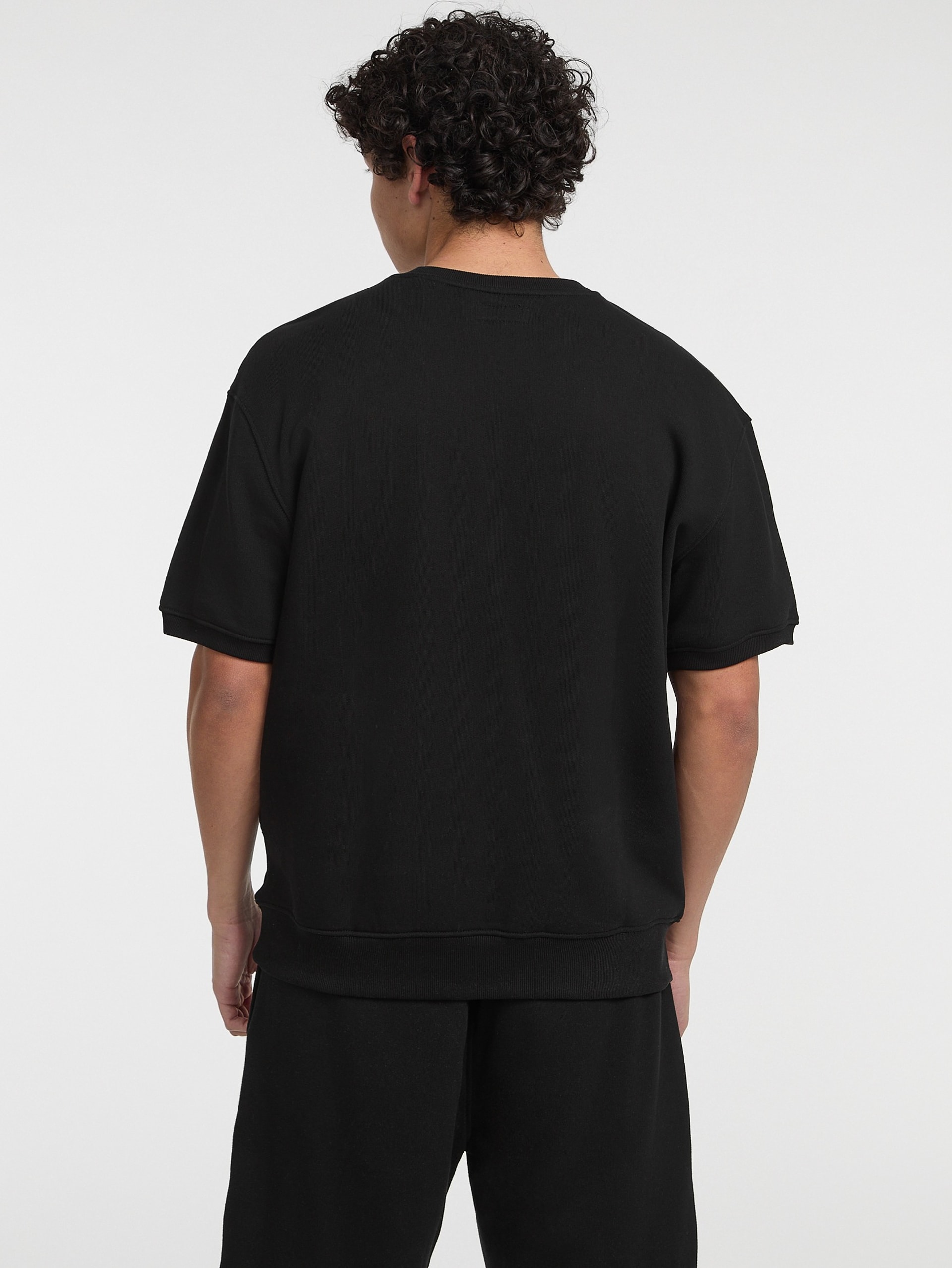 Camiseta de gola redonda com logo