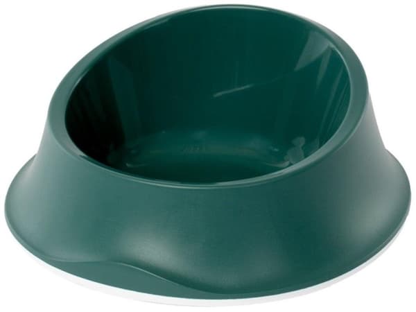 Zolux STEFANPLAST Elegant hunde- eller katteskål, plast, grønn, 350 ml