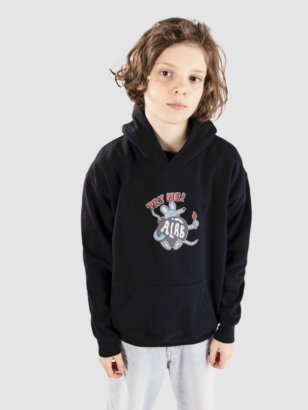 A.LAB Try Me Kids Hoodie black