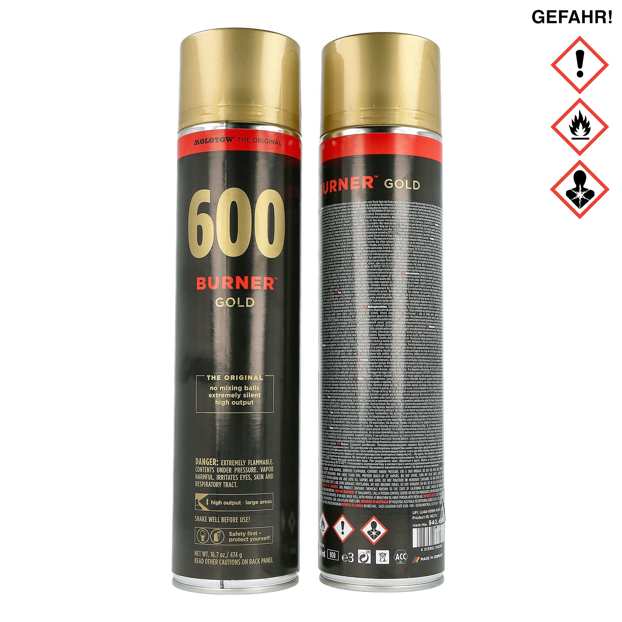 Molotow<br>burner gold 600 ml