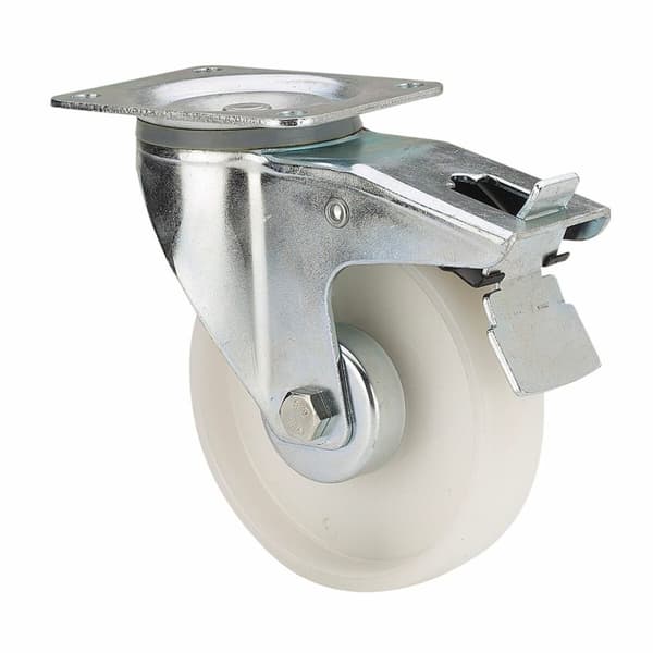 Rueda Ruedas Alex Hvit Poliamix 170 kg roterende Ø 12,5 cm