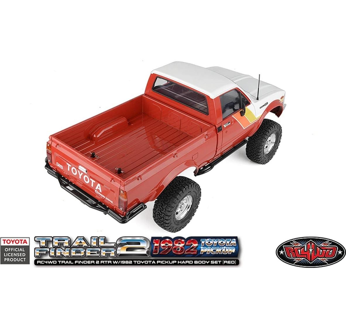 Scale Crawler Trail Finder 2 1982 Toyota, RTR, 1:10, Rot<br>1982 Toyota Pickup mit fester Karosserie