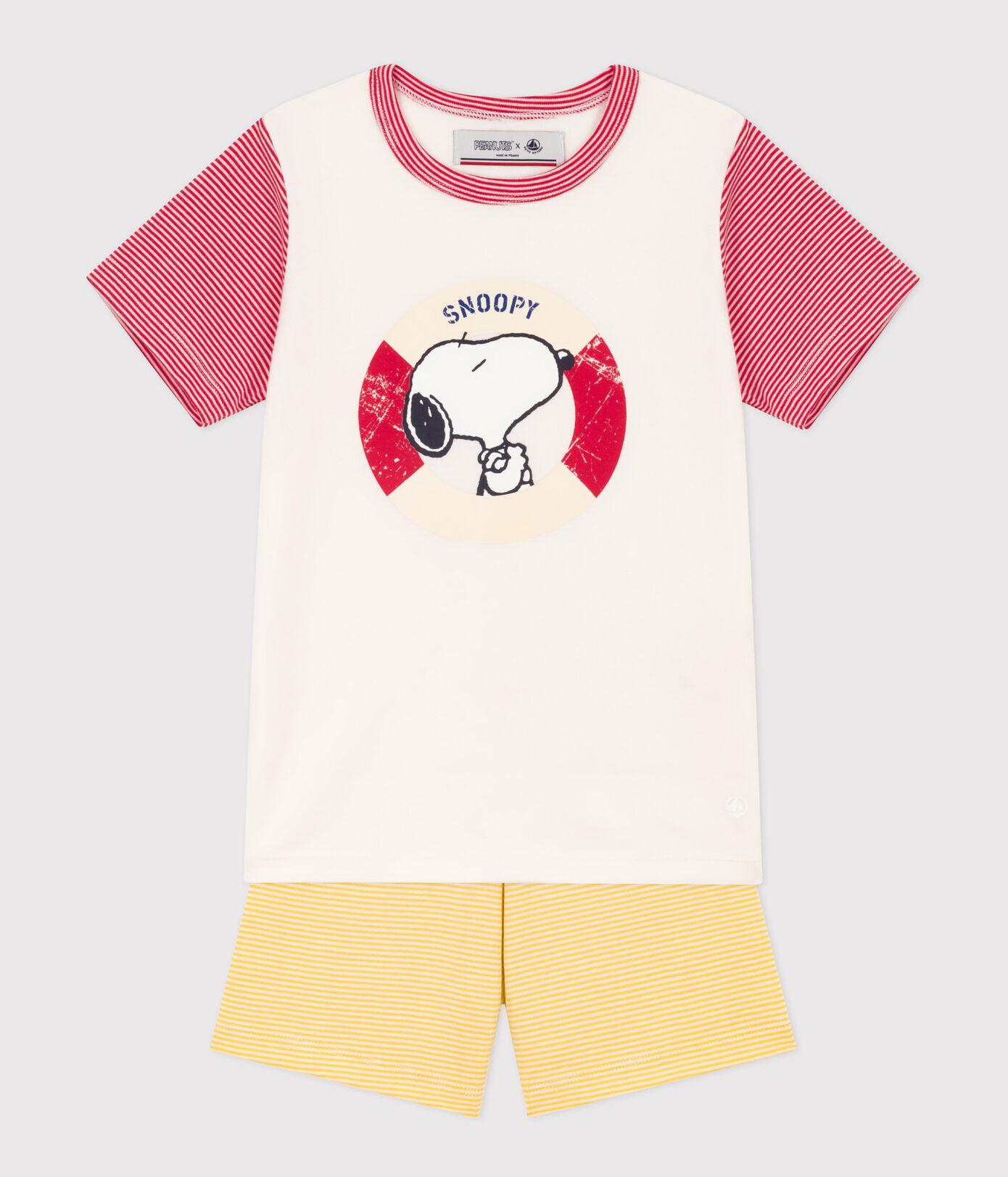 Pyjacourt Petit Bateau X Snoopy petite fille/petit garçon en coton