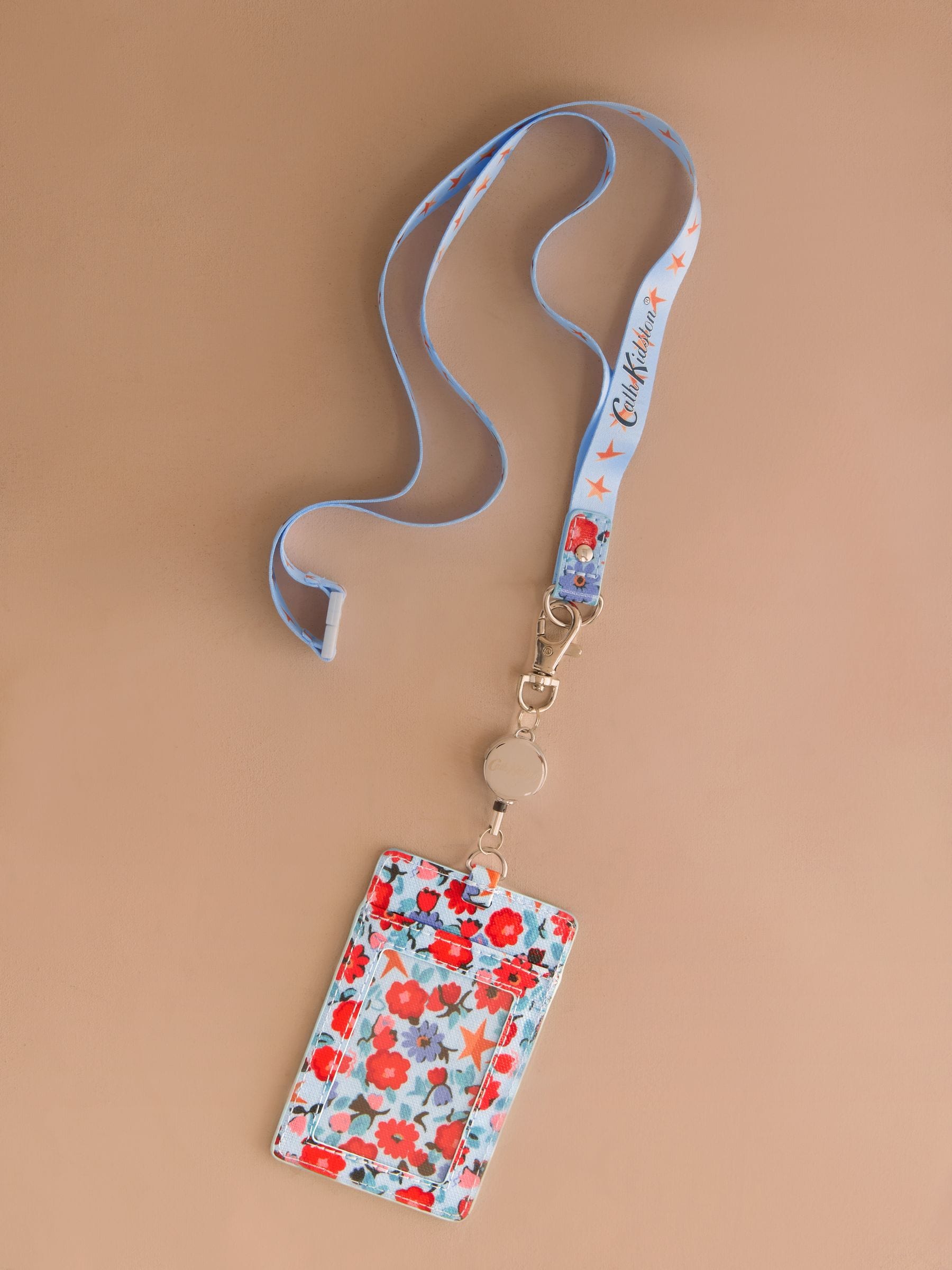 Blauwe vouwbare sterretjesprint - Cath Kidston-sleutelkoord