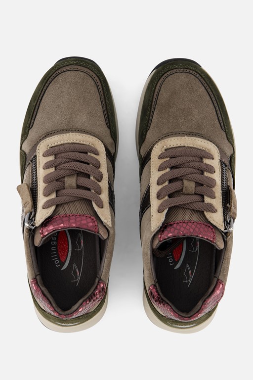 Gabor Rollingsoft Sneakers grijs Suede