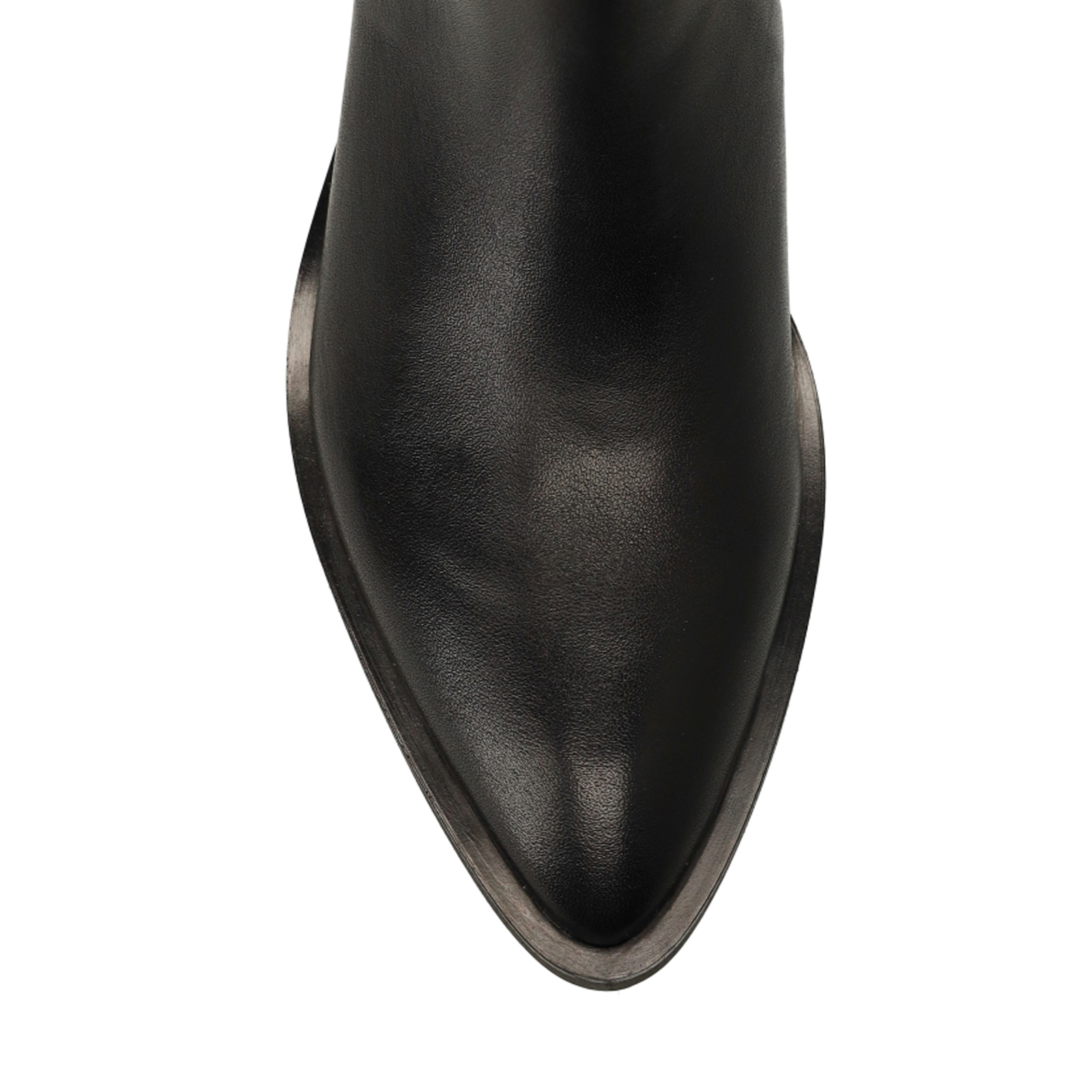Zwarte leren chelsea boots