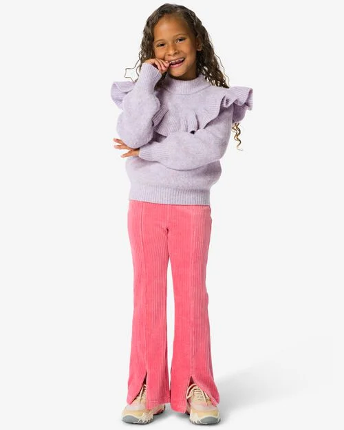 legging évasé pour enfants rose