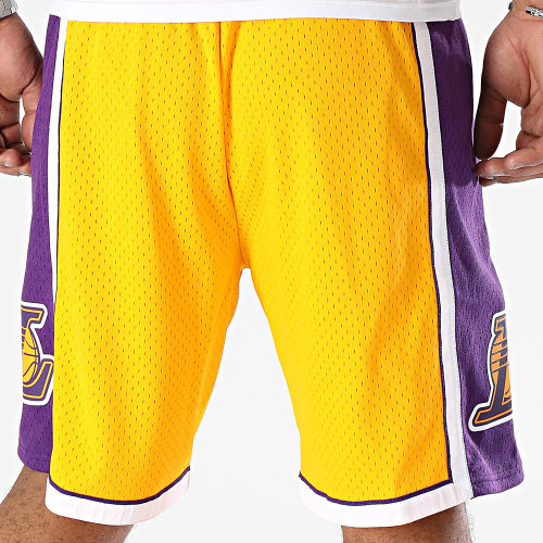 Short Jogging Los Angeles Lakers SMHCP190757 Jaune Violet