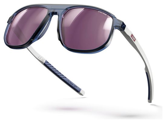Lunettes Julbo Ward - Spectron HD 3 Polarized - Bleu Translucide Brillant/Blanc