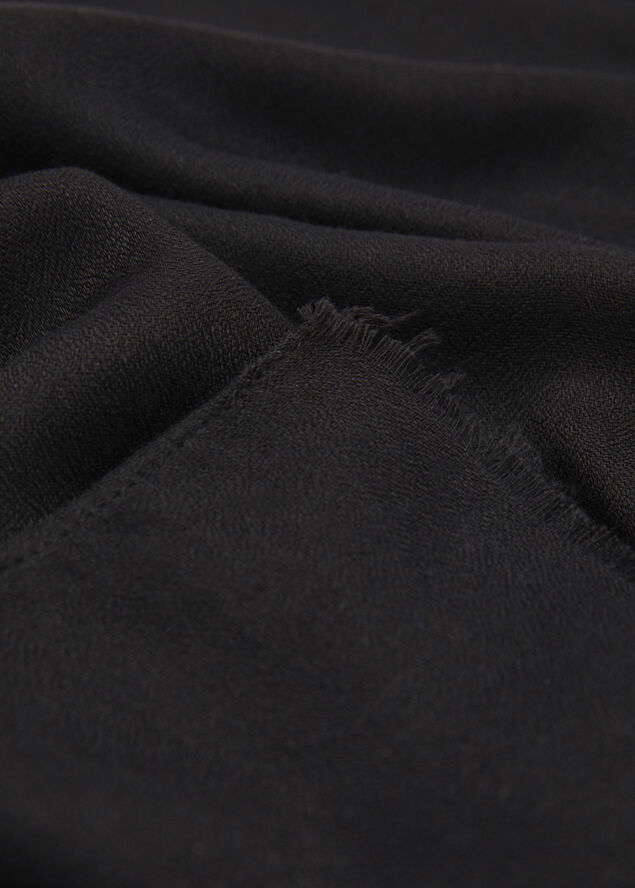 MANGO Flowy scarf Black