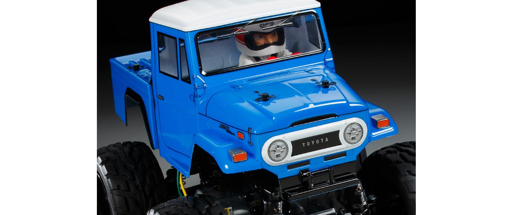 Monster Truck Toyota Land Cruiser 40 Pick Up Bausatz, 1:12<br>Toyota Land Cruiser 40 4WD Monstertruck auf GF-01 Chassis