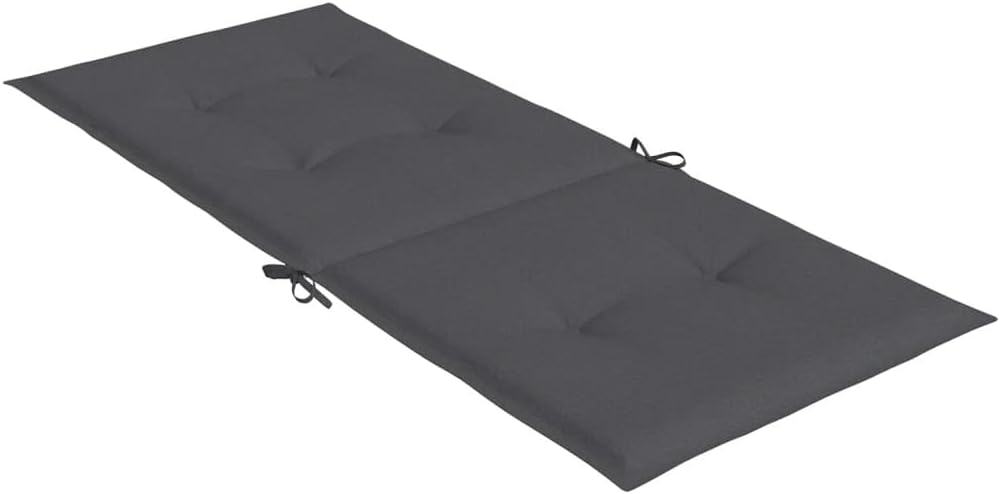 vidaXL Hochlehner-Auflagen 6 STK. Melange Anthrazit 120x50x4 cm Stoff