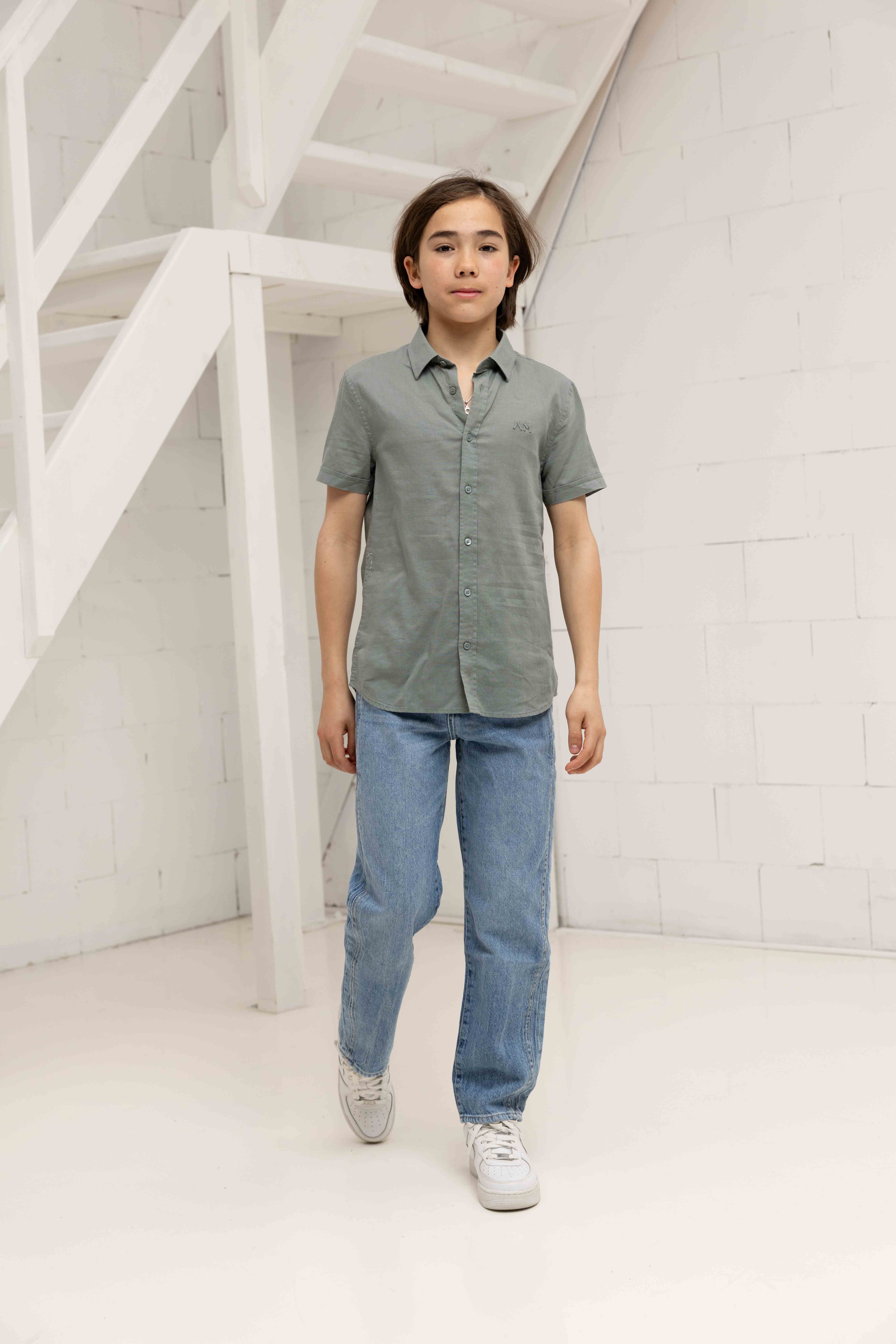 Antony Morato Marrakech Overhemd Kids Groen
