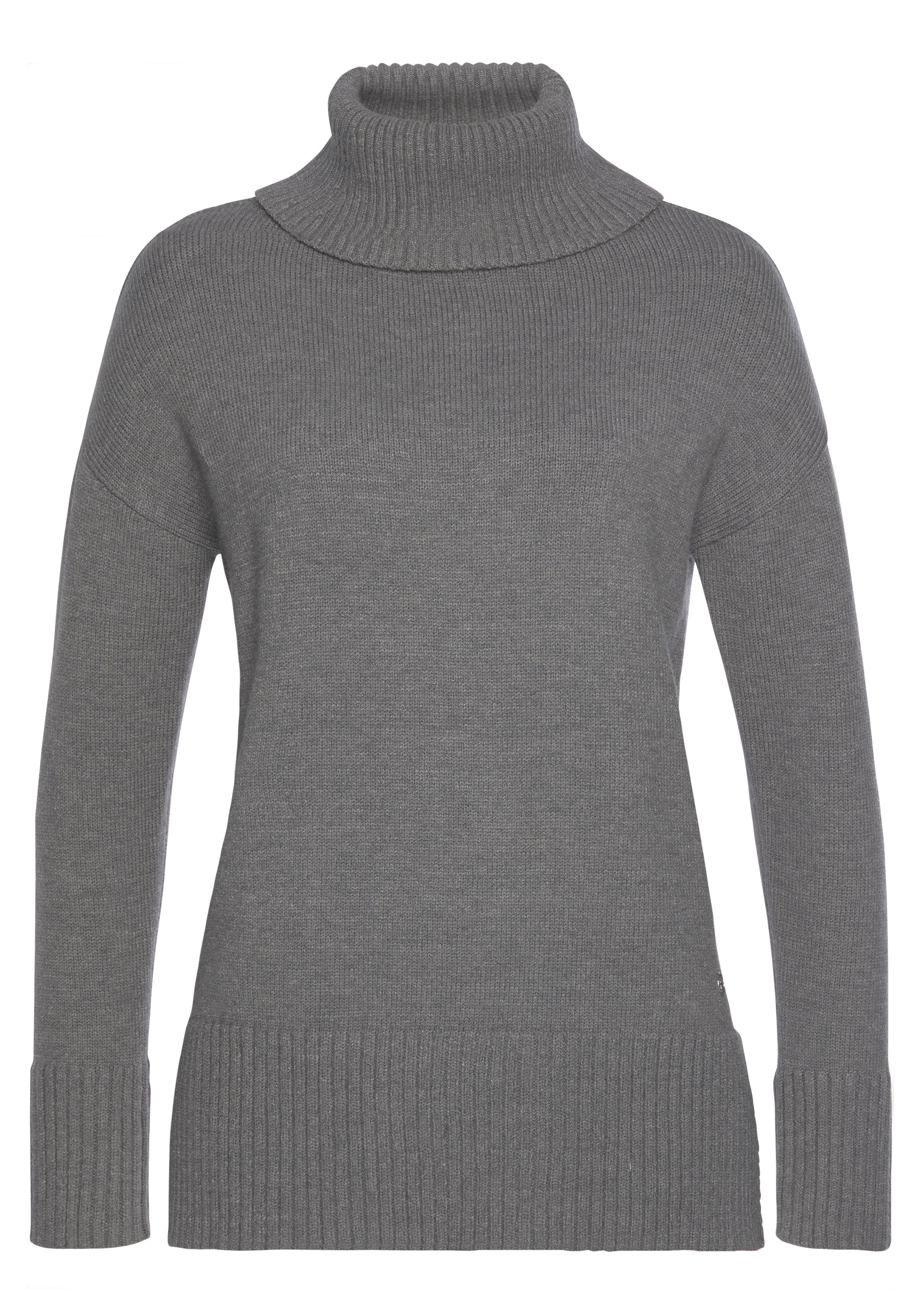 Tamaris Rollkragenpullover , in lässiger Form mit seitlichen Schlitzen