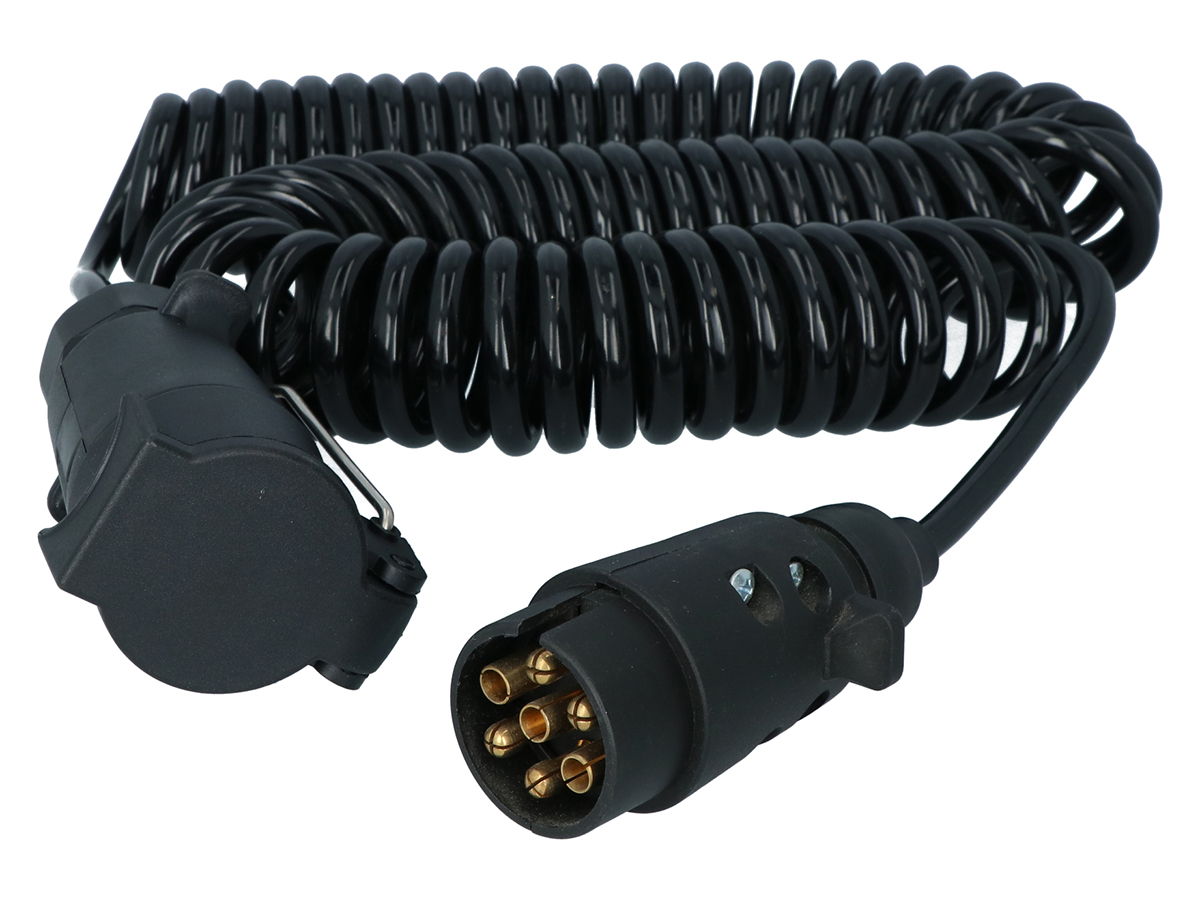 Carpoint 7-polige spiraal verlengkabel - 3 meter